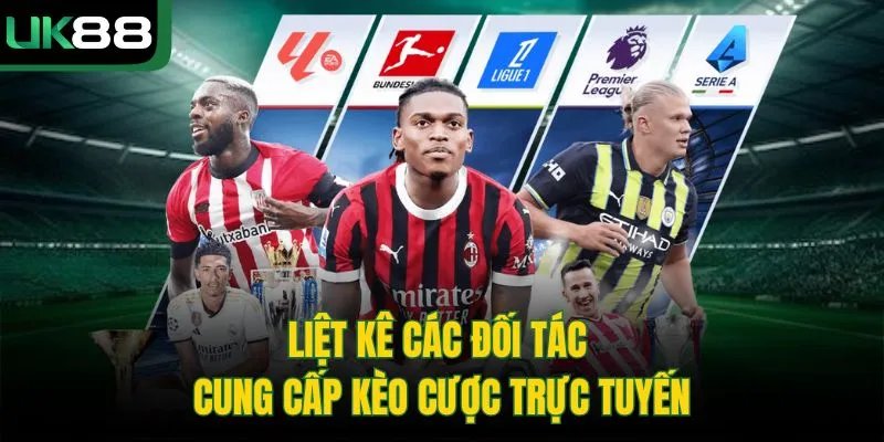 Liệt kê các đối tác cung cấp kèo cược trực tuyến